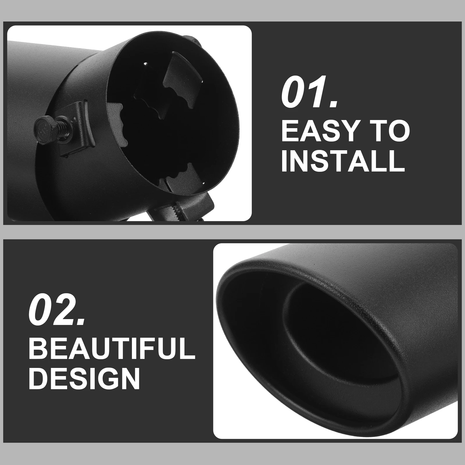 Stainless Steel Tail Throat Muffler Universal Exhaust Tip For Car Motorcycle Durable Matte Finish Sporty Design Replacement For
Stainless Steel Tail Throat Muffler Universal Exhaust Tip For Car Motorcycle Durable Matte Finish Sporty Design Replacement For
