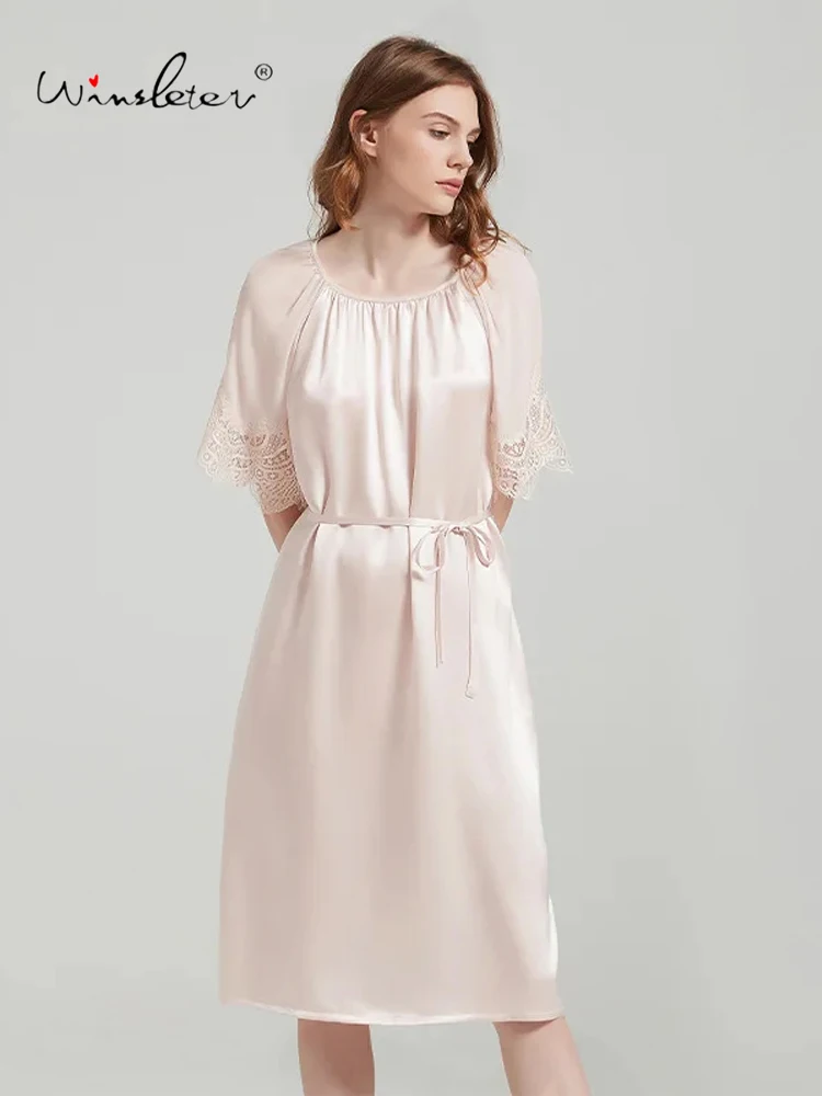 Patchwork Women's Lace Up Waist Up Elegant Pullover Home Wear,19 MM 100%Mulberry Silk New Lace Cuffs Pajamas,2024 New P3N730QC
Patchwork Women's Lace Up Waist Up Elegant Pullover Home Wear,19 MM 100%Mulberry Silk New Lace Cuffs Pajamas,2024 New P3N730QC