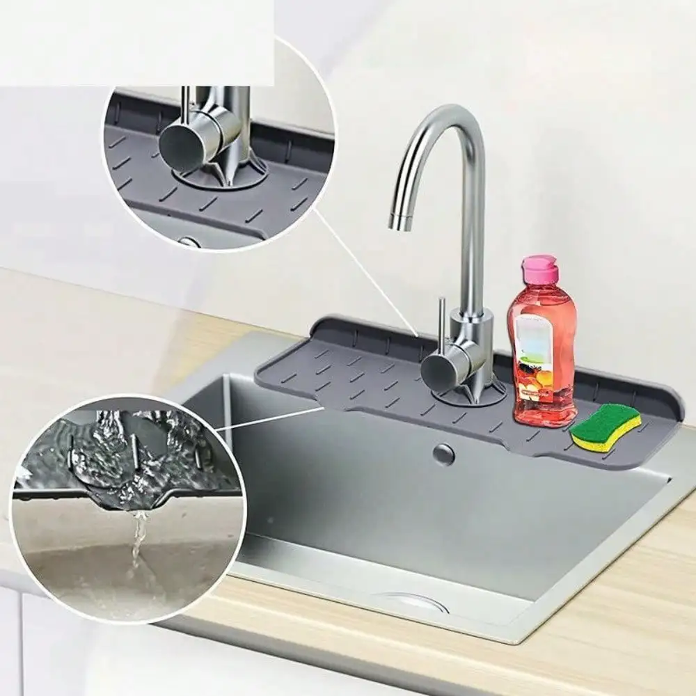 1pcs new silicone kitchen faucet splash proof handle drip collection tray drain pad sponge drying pad
1pcs new silicone kitchen faucet splash proof handle drip collection tray drain pad sponge drying pad