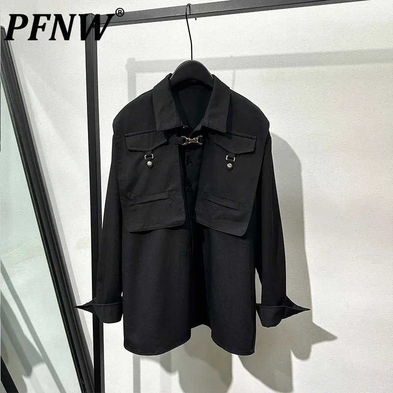 PFNW Men's Patchwork Multiple Pockets Shirts Popular INS Darkwear Function Sports Breathable Single Breasted Tops Autumn 21Z2941
PFNW Men's Patchwork Multiple Pockets Shirts Popular INS Darkwear Function Sports Breathable Single Breasted Tops Autumn 21Z2941