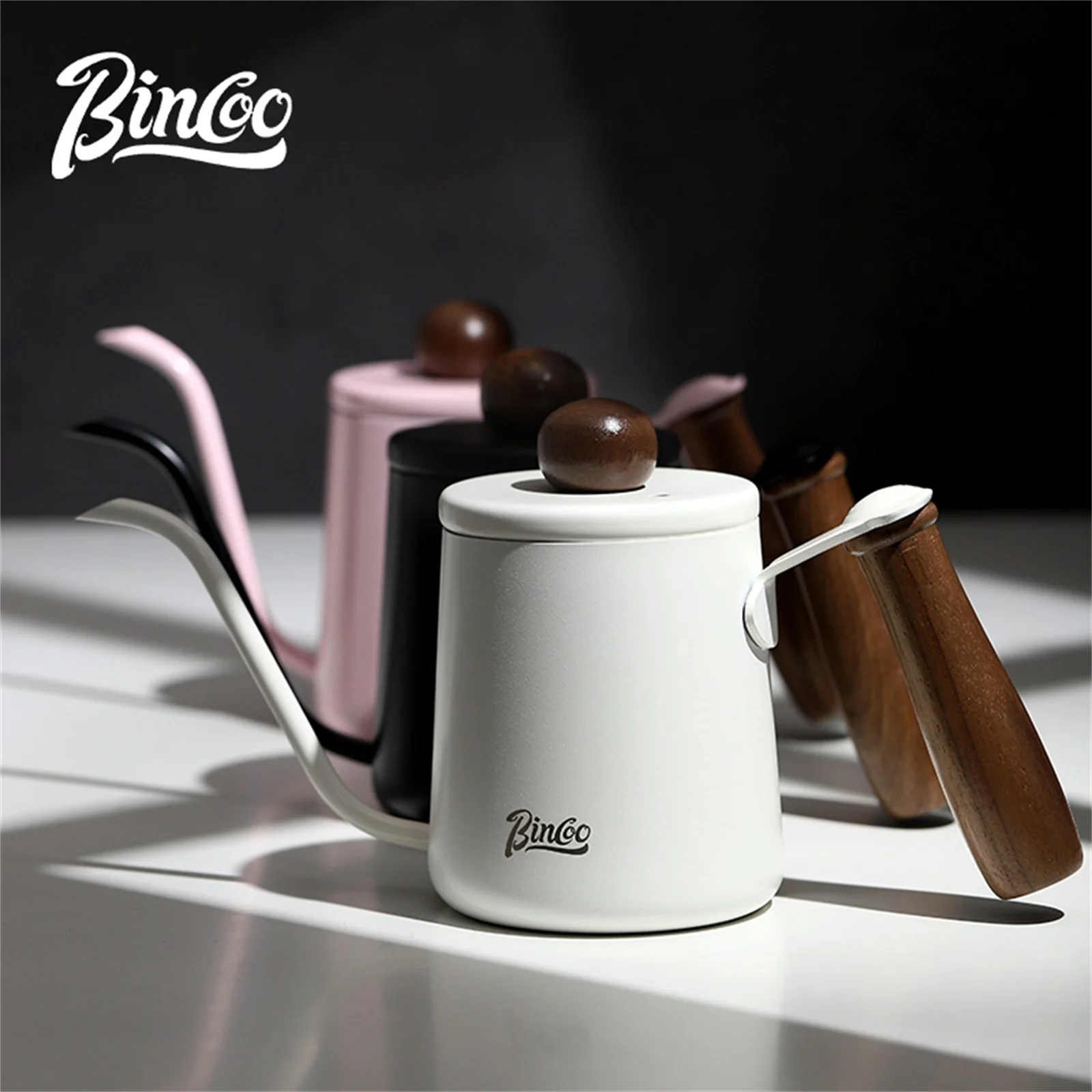 Bincoo 304 Steel Narrow Spout Coffee Pot 350/600ml, Wood Handle Milk Frother, Kitchen & Cafe Brewing Accessory
Bincoo 304 Steel Narrow Spout Coffee Pot 350/600ml, Wood Handle Milk Frother, Kitchen & Cafe Brewing Accessory
