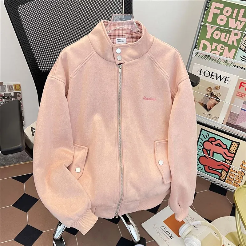 Spring Autumn Suede Collar Jaet Men's Embroidered Casual Spor Youth American Middle School Vintage Jaet
Spring Autumn Suede Collar Jaet Men's Embroidered Casual Spor Youth American Middle School Vintage Jaet