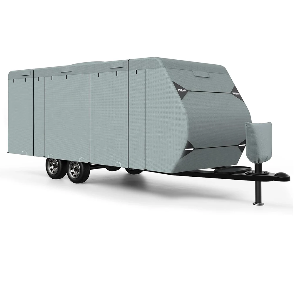 For RV Customized logo Travel Trailer Cover Water and Sun-Proof All Weather Outdoor Universal RV Cover with Storage Bag
For RV Customized logo Travel Trailer Cover Water and Sun-Proof All Weather Outdoor Universal RV Cover with Storage Bag