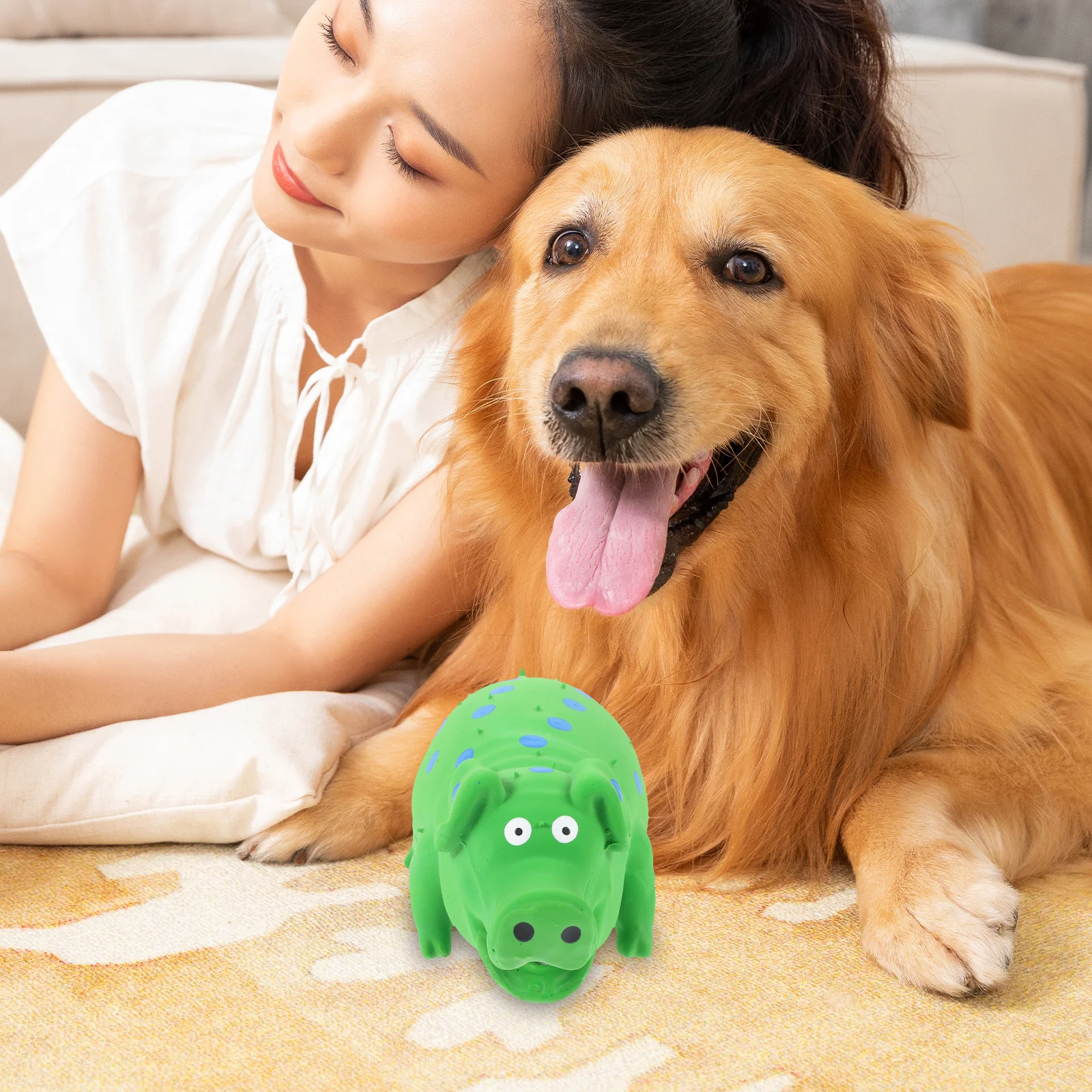 Creative Chew Supply Colorful Sound Bite Grinding Pet Dog Chew Supply for Teeth Cleaning and Fetch Play
Creative Chew Supply Colorful Sound Bite Grinding Pet Dog Chew Supply for Teeth Cleaning and Fetch Play