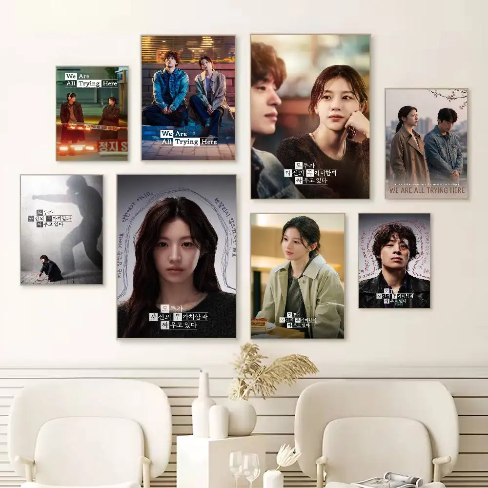We are trying here kdrama Poster Versatile HD Waterproof Wall Art Self-Adhesive Decor for Any Space Ideal Gift
We are trying here kdrama Poster Versatile HD Waterproof Wall Art Self-Adhesive Decor for Any Space Ideal Gift