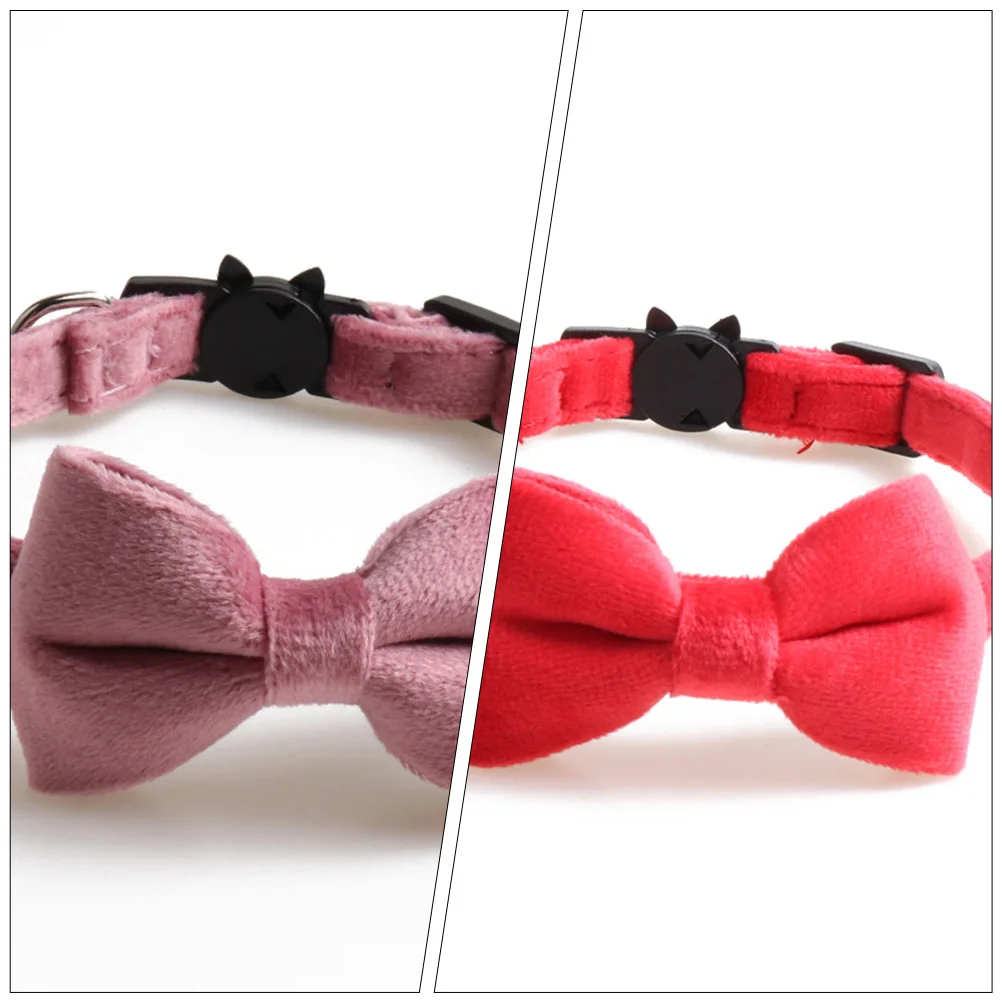 3 Pcs Velvet Bow Cat Necklace Collars for Cats Safe Safety Buckle Kitten with Bell Puppy
3 Pcs Velvet Bow Cat Necklace Collars for Cats Safe Safety Buckle Kitten with Bell Puppy