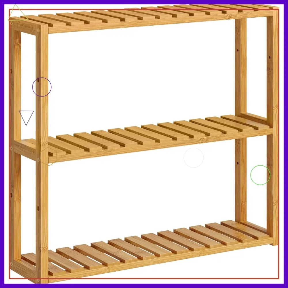 3-х уровневая регулируемая бамбуковая полка, настенная полка для хранения для ванной комнаты, кухни, гостиной
3-х уровневая регулируемая бамбуковая полка, настенная полка для хранения для ванной комнаты, кухни, гостиной