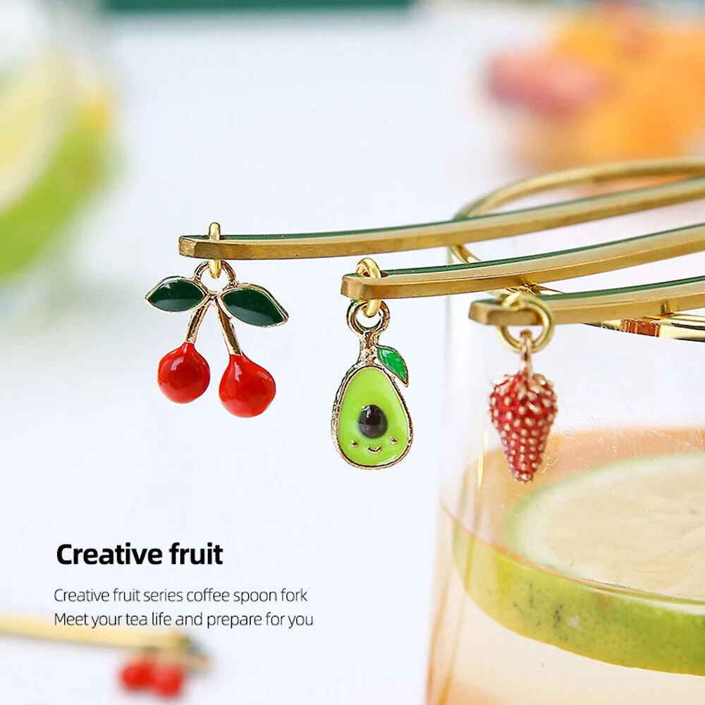 Portable Golden Fruit Pendant Spoon Stainless Steel Silver Coffee Spoon Dinnerware Stirring Spoon
Portable Golden Fruit Pendant Spoon Stainless Steel Silver Coffee Spoon Dinnerware Stirring Spoon