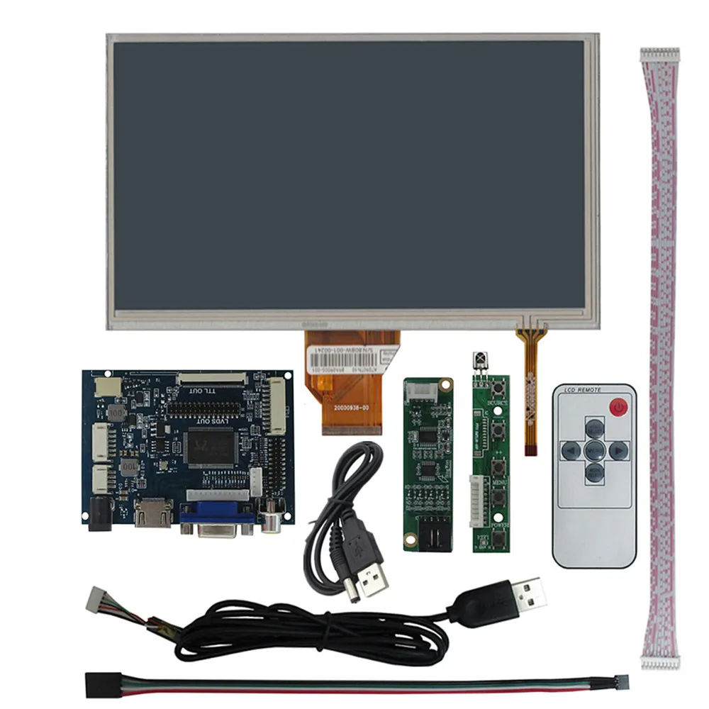 9-дюймовый ЖК-экран AT090TN10, VGA AV HDMI-совместимый драйвер, плата управления дигитайзером, сенсорный экран для монитора Raspberry Pi
9-дюймовый ЖК-экран AT090TN10, VGA AV HDMI-совместимый драйвер, плата управления дигитайзером, сенсорный экран для монитора Raspberry Pi