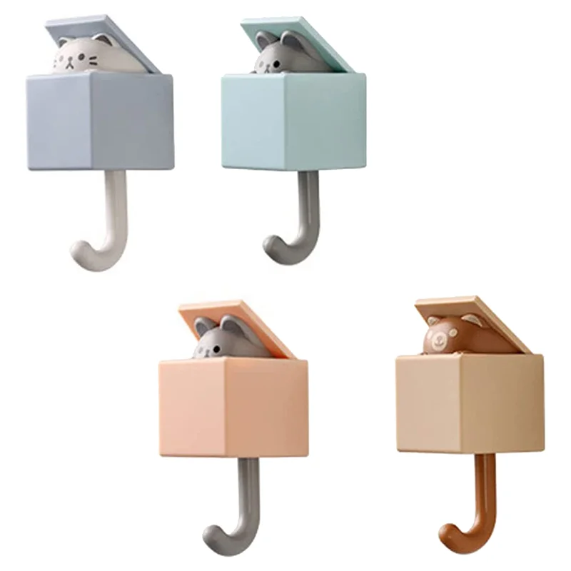 AB97-4 PCS Креативный клейкий крючок для пальто Милый кот Ключница Крючок Милые крючки для домашних животных для пальто, шарфа, шапки, полотенец, ключей, крючков для домашних животных 
AB97-4 PCS Креативный клейкий крючок для пальто Милый кот Ключница Крючок Милые крючки для домашних животных для пальто, шарфа, шапки, полотенец, ключей, крючков для домашних животных