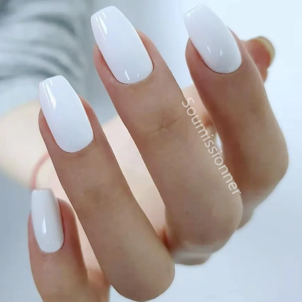 24Pcs Glossy White Press On Fake Nails With Jelly Glue Short Ballerina Coffin False Nail DIY Full Cover Finger Manicure Tool
24Pcs Glossy White Press On Fake Nails With Jelly Glue Short Ballerina Coffin False Nail DIY Full Cover Finger Manicure Tool