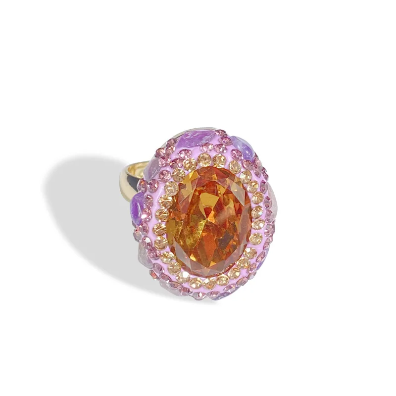 Light-sensitive color-changing sultanite purple tourmaline live ring holder ring ring niche design
Light-sensitive color-changing sultanite purple tourmaline live ring holder ring ring niche design