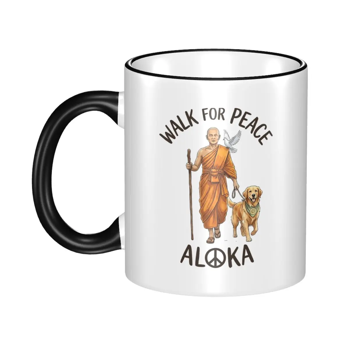 Buddhist Monk Walk For Peace Aloka Gift Mugs for Women Men Fun Tea Cup Present for Office
Buddhist Monk Walk For Peace Aloka Gift Mugs for Women Men Fun Tea Cup Present for Office
