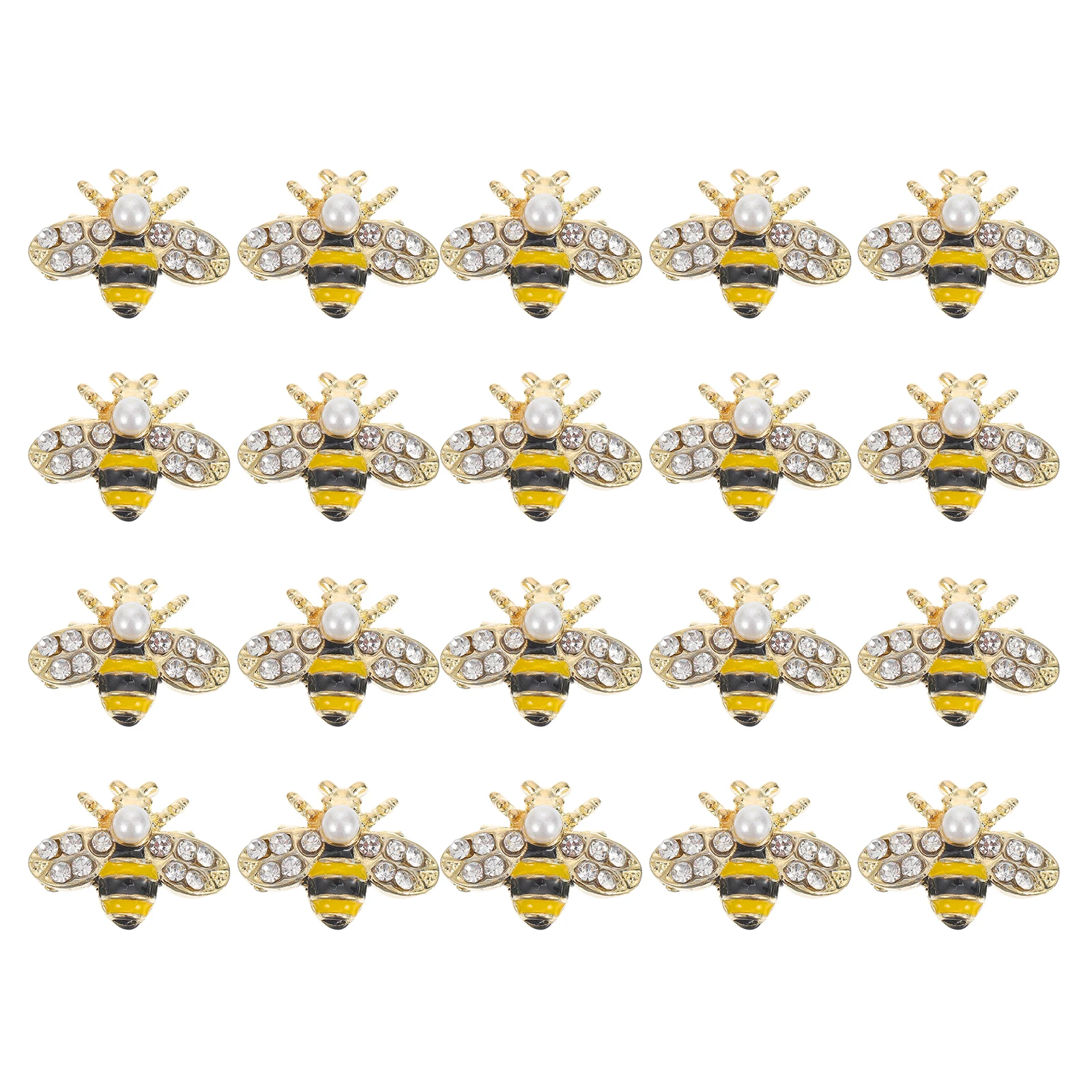 20pcs Nail Decorations Bee Shape Alloy Rhinestone Charm Gems Nails Accessories Bright Color Non Fading Safe Durable DIY
20pcs Nail Decorations Bee Shape Alloy Rhinestone Charm Gems Nails Accessories Bright Color Non Fading Safe Durable DIY