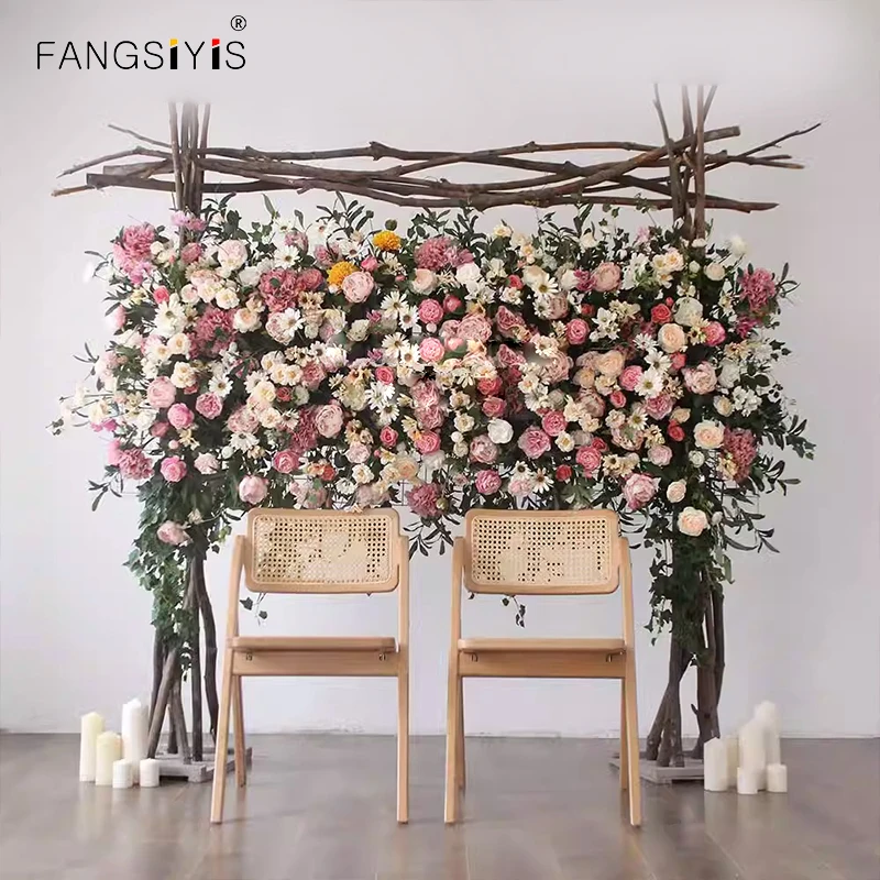 Pink Wedding Arch Backdrop Decor Artificial Flower Row Arrangement Hanging Corner Flowers Party Floral tracery wall Decor props
Pink Wedding Arch Backdrop Decor Artificial Flower Row Arrangement Hanging Corner Flowers Party Floral tracery wall Decor props