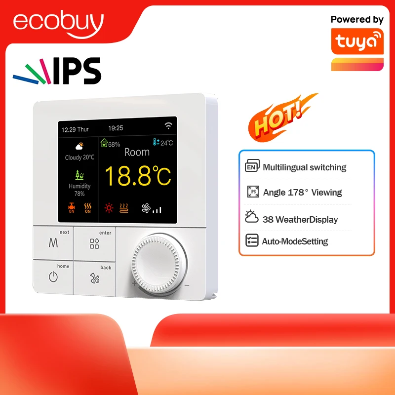Tuya Smart Home Wifi Heating Thermostat Floor Heating Water Boiler Digital Temperature Controller Smart Life Google Home Alexa
Tuya Smart Home Wifi Heating Thermostat Floor Heating Water Boiler Digital Temperature Controller Smart Life Google Home Alexa