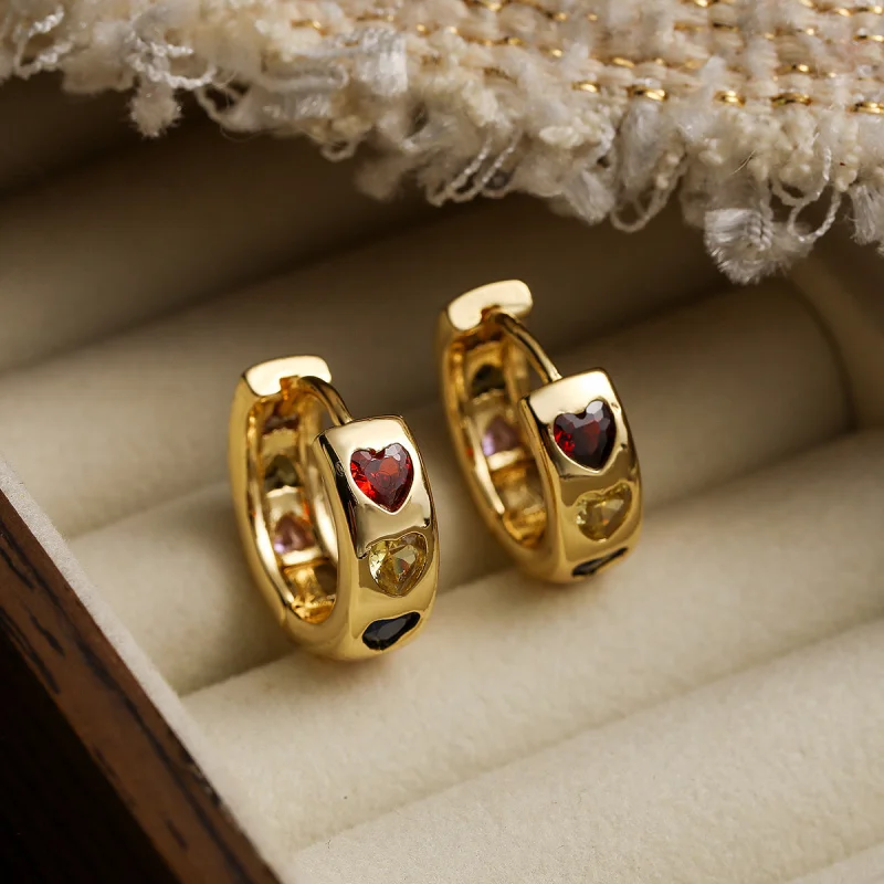 European and American Trendy Niche Exquisite Zircon Heart Geometric Hoop Earrings for Women Fashionable Light Luxury Versatile R
European and American Trendy Niche Exquisite Zircon Heart Geometric Hoop Earrings for Women Fashionable Light Luxury Versatile R