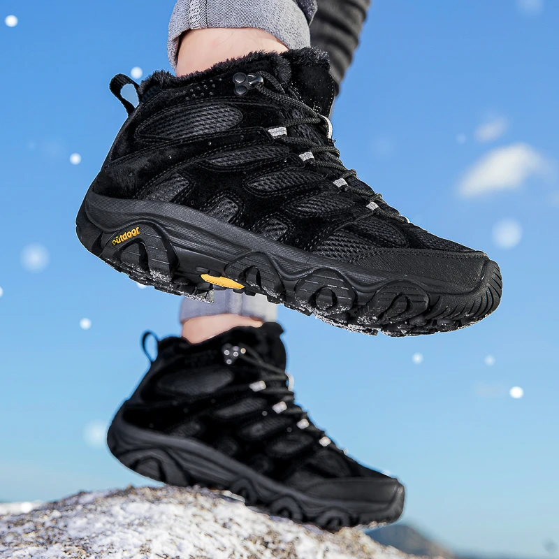 Winter Snow Boots Women Warm Comfortable Plush Flat Anti-slip High-top Boots Women Durable Casual Breathable Hiking Boots Men
Winter Snow Boots Women Warm Comfortable Plush Flat Anti-slip High-top Boots Women Durable Casual Breathable Hiking Boots Men