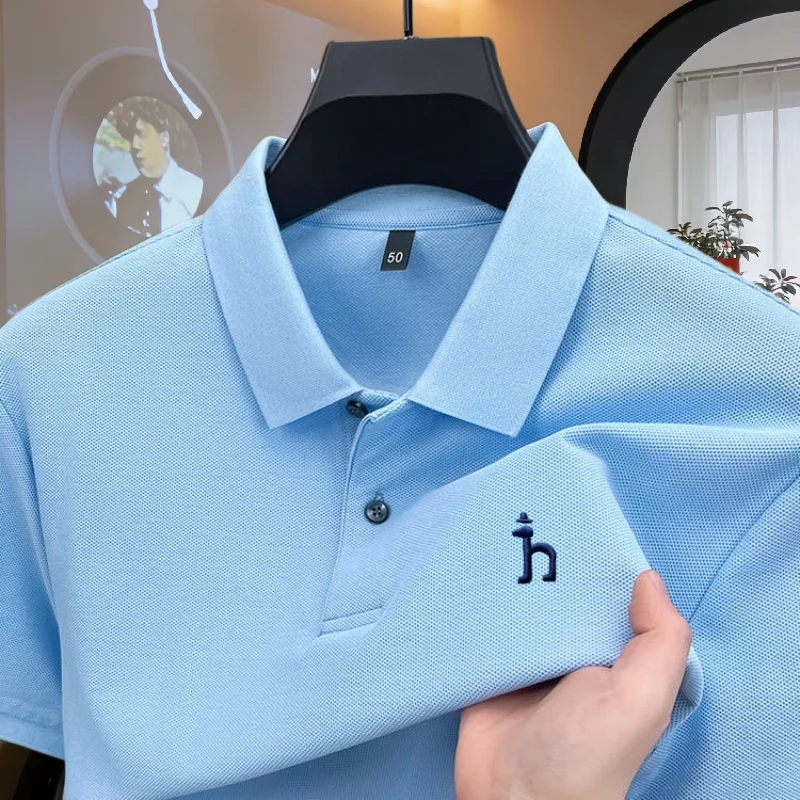100% pure cotton high-end brand men's short sleeved polo shirt summer fashion dog exquisite embroidery golf top casual T-shirt
100% pure cotton high-end brand men's short sleeved polo shirt summer fashion dog exquisite embroidery golf top casual T-shirt 