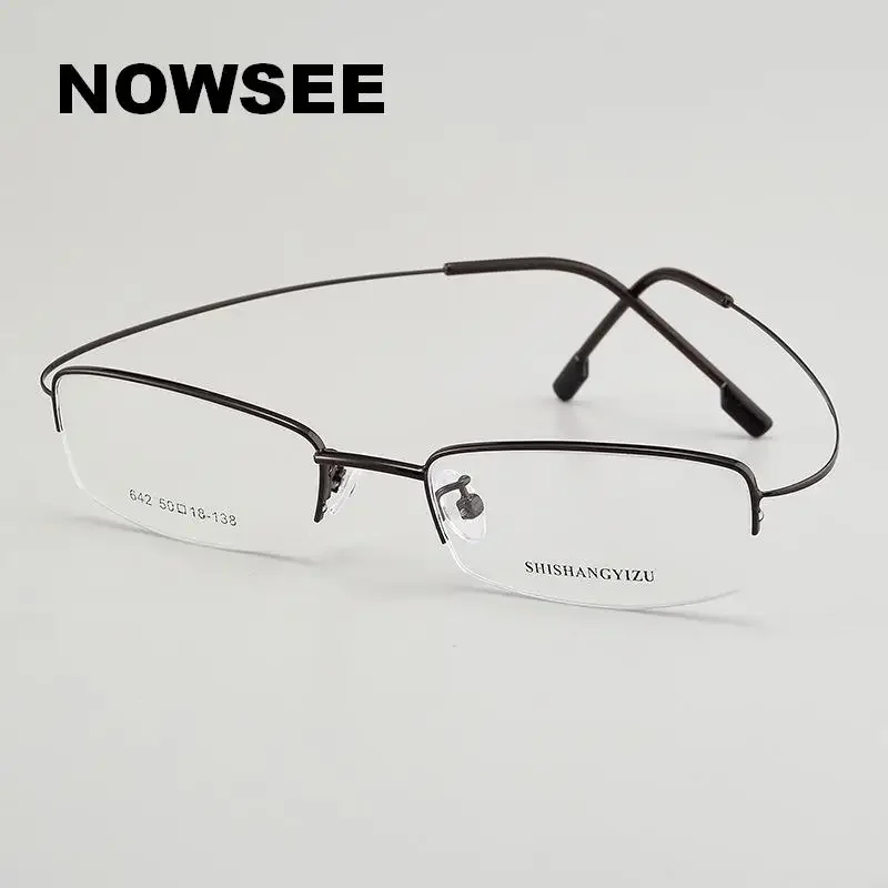 Minimalist Design Style Flexible Memory Metal Half Frame Ultra Light Eyeglasses Frame for Prescription Anti Blue Lights Eyewear
Minimalist Design Style Flexible Memory Metal Half Frame Ultra Light Eyeglasses Frame for Prescription Anti Blue Lights Eyewear
