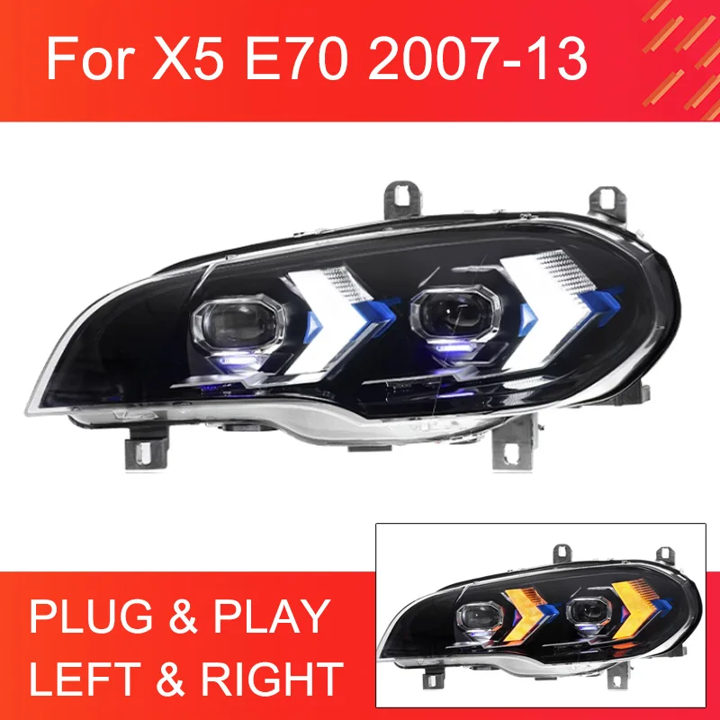 1 Pair LED Headlight Assembly for BMW X5 E70 2007-2013 LED Front Headlights Plug and Play with Full LED Upgrade Head Lamps
1 Pair LED Headlight Assembly for BMW X5 E70 2007-2013 LED Front Headlights Plug and Play with Full LED Upgrade Head Lamps