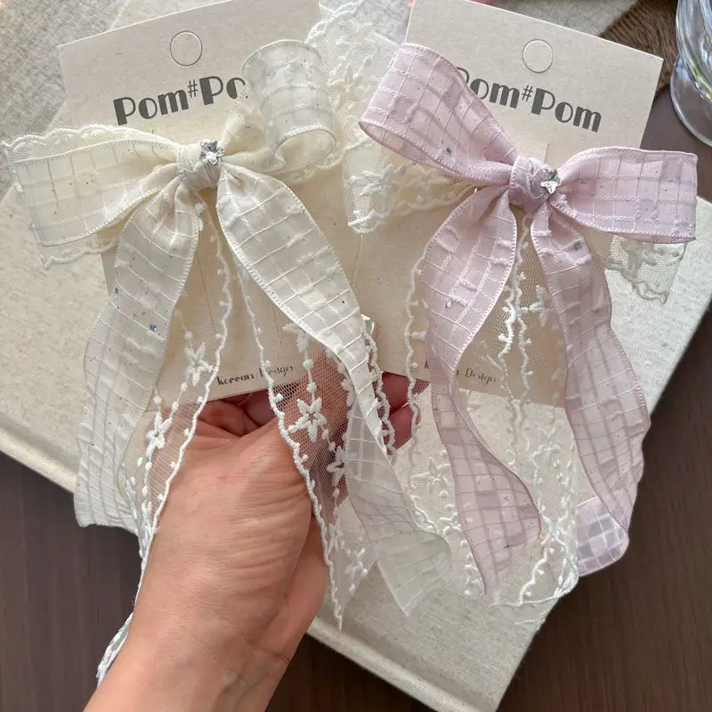 20 Pcs/Lot Elegant Long Ribbon Lace Bow Hair Clip For Women Girls Bowknot Barrettes Sweet Princess Hair Accessories
20 Pcs/Lot Elegant Long Ribbon Lace Bow Hair Clip For Women Girls Bowknot Barrettes Sweet Princess Hair Accessories
