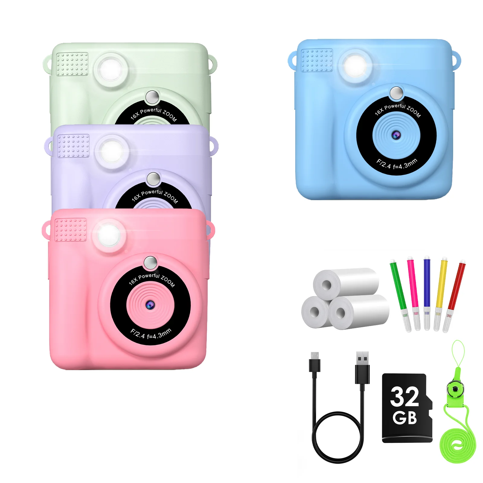 Gofunly Children's Instant Print Camera Thermal Printing Digital Camera 2.4" 1080P Camera Toy For 6-12 Years
Gofunly Children's Instant Print Camera Thermal Printing Digital Camera 2.4" 1080P Camera Toy For 6-12 Years
