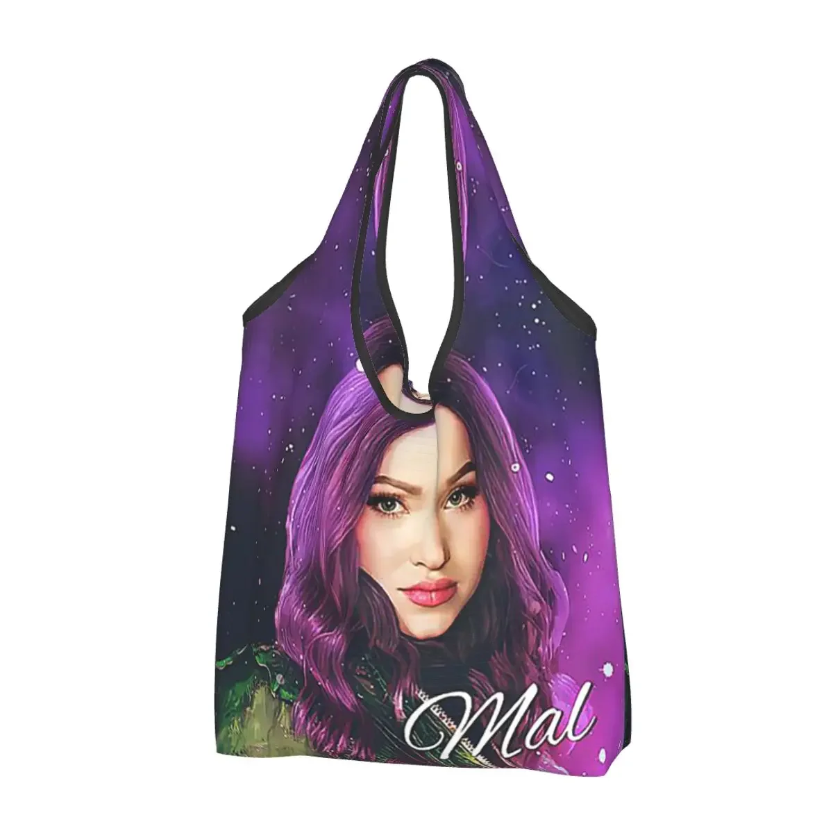 Mal Purple Pink Princess - Descendants 3, портативная сумка для покупок, многоразовая сумка для покупок, продуктовая сумка, сумка на плечо
Mal Purple Pink Princess - Descendants 3, портативная сумка для покупок, многоразовая сумка для покупок, продуктовая сумка, сумка на плечо