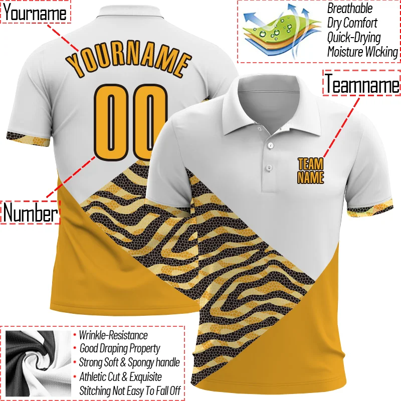 Summer Shirts Women For Men Personalized Patchwork Tiger Polo Shirt 3D Print Golf Shirts Customize Your Name, Number, Team Name
Summer Shirts Women For Men Personalized Patchwork Tiger Polo Shirt 3D Print Golf Shirts Customize Your Name, Number, Team Name