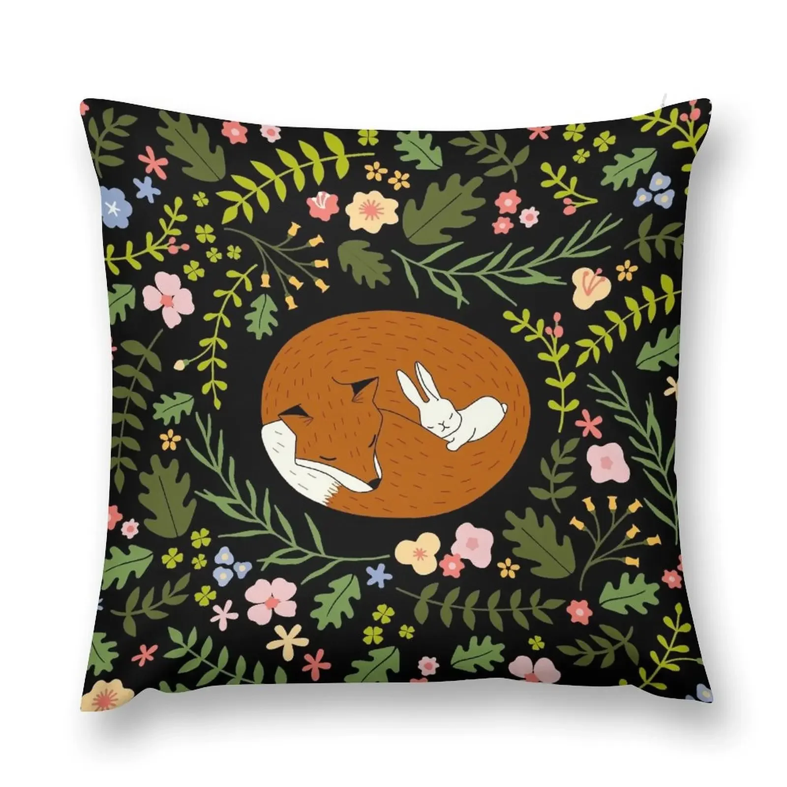 Friendship Fox-Rabbit_BgBlack Throw Pillow Cushions Cover Decorative Cushion pillow
Friendship Fox-Rabbit_BgBlack Throw Pillow Cushions Cover Decorative Cushion pillow