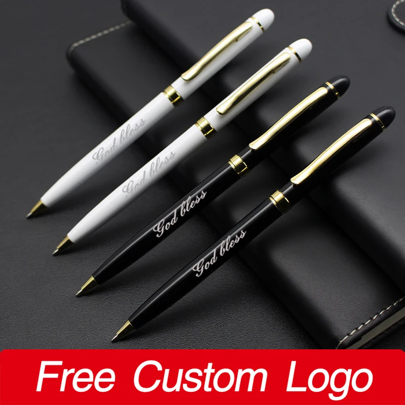 10Pcs Rotating Metal Ballpoint Pens Black White Signature Pen Personalized LOGO Business Advertising Gift Student School Supply
10Pcs Rotating Metal Ballpoint Pens Black White Signature Pen Personalized LOGO Business Advertising Gift Student School Supply