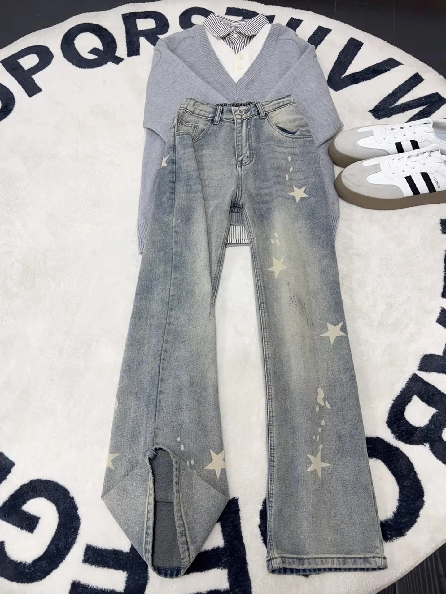 American Retro Star Men's Jeans Straight Leg Slimming High Street Vibe Autumn Winter Casual Denim Pants Not Tight on Legs
American Retro Star Men's Jeans Straight Leg Slimming High Street Vibe Autumn Winter Casual Denim Pants Not Tight on Legs