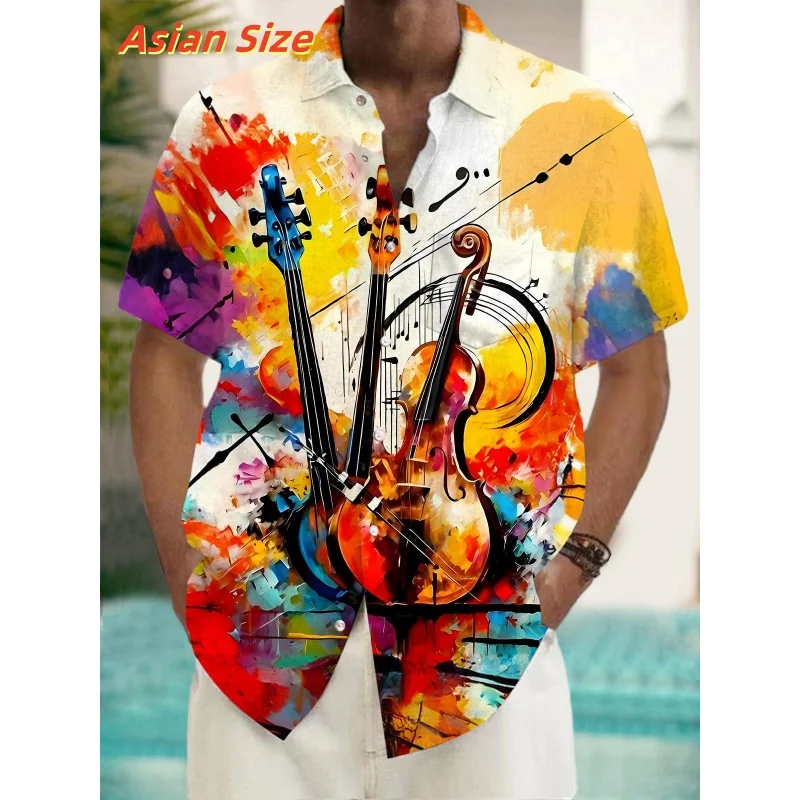 Universe Pattern Hawaiian Shirt For Men Music Forest 3D Printed Shirts Summer Street Short Sleeves Tops Cool Lapel Button Blouse
Universe Pattern Hawaiian Shirt For Men Music Forest 3D Printed Shirts Summer Street Short Sleeves Tops Cool Lapel Button Blouse