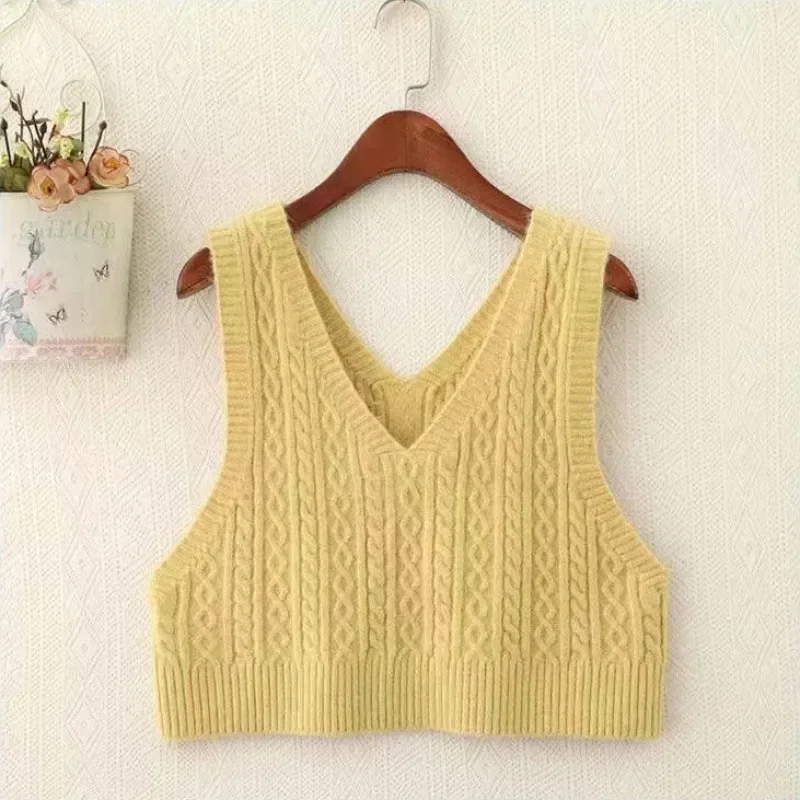 Waistcoat V-Neck Female Sweater Solid Women's Knitted Vest Autumn Winter Y2k Clothing Sales Wear To Work Luxury Fashion 2024
Waistcoat V-Neck Female Sweater Solid Women's Knitted Vest Autumn Winter Y2k Clothing Sales Wear To Work Luxury Fashion 2024