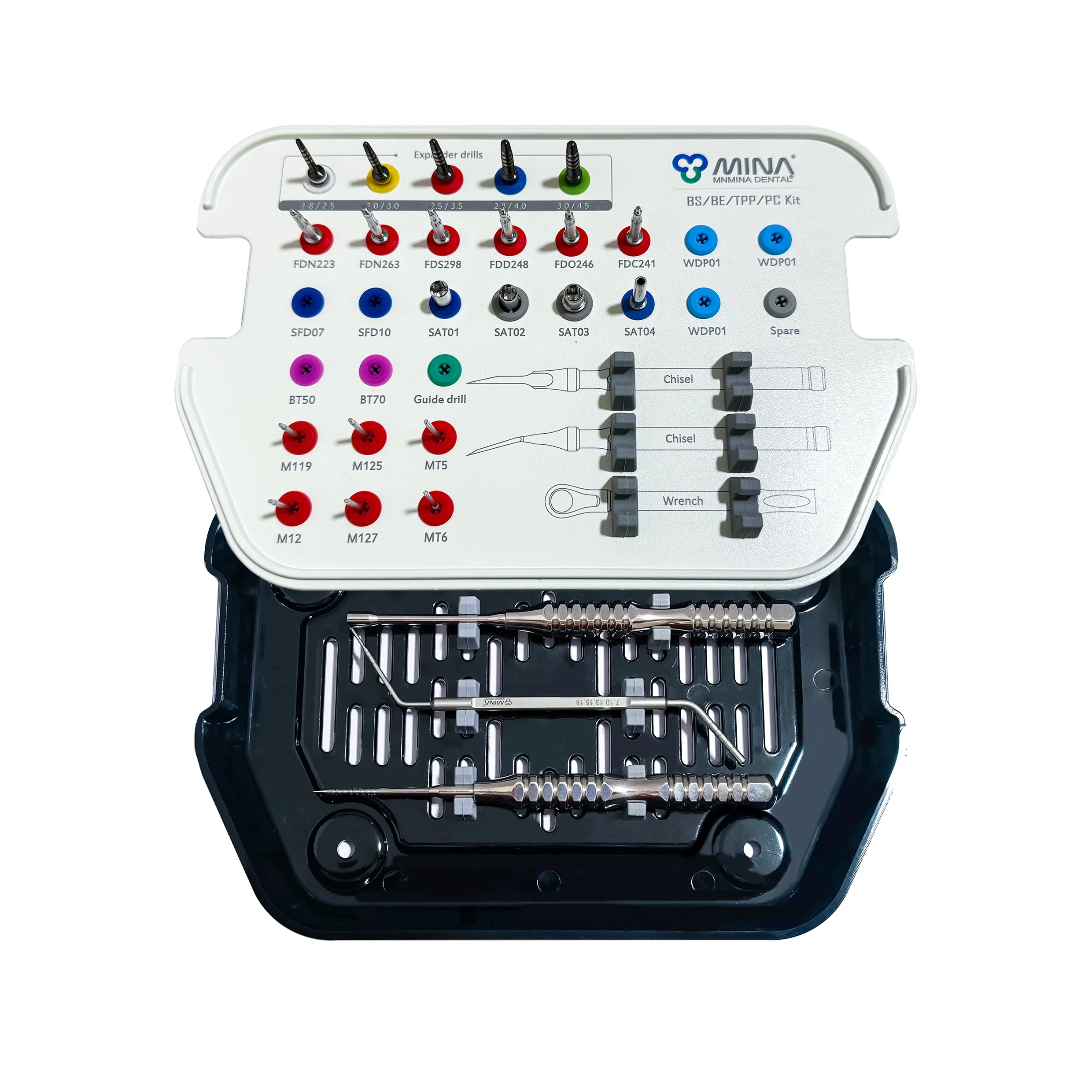Dental Stainless Steel Oral Implant Kit Transzygomatic Winged/Prosthetic (TPP/PC) 24-piece Kit
Dental Stainless Steel Oral Implant Kit Transzygomatic Winged/Prosthetic (TPP/PC) 24-piece Kit