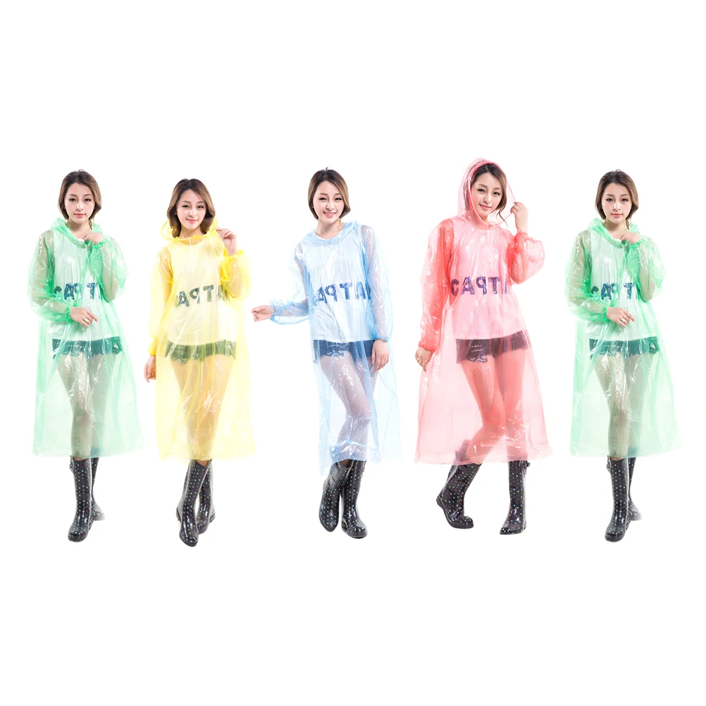 5pcs Raincoat Poncho One-piece Outdoor Waterproof Pants Portable Hood Men Women Disposable Lightweight Compact Travel
5pcs Raincoat Poncho One-piece Outdoor Waterproof Pants Portable Hood Men Women Disposable Lightweight Compact Travel
