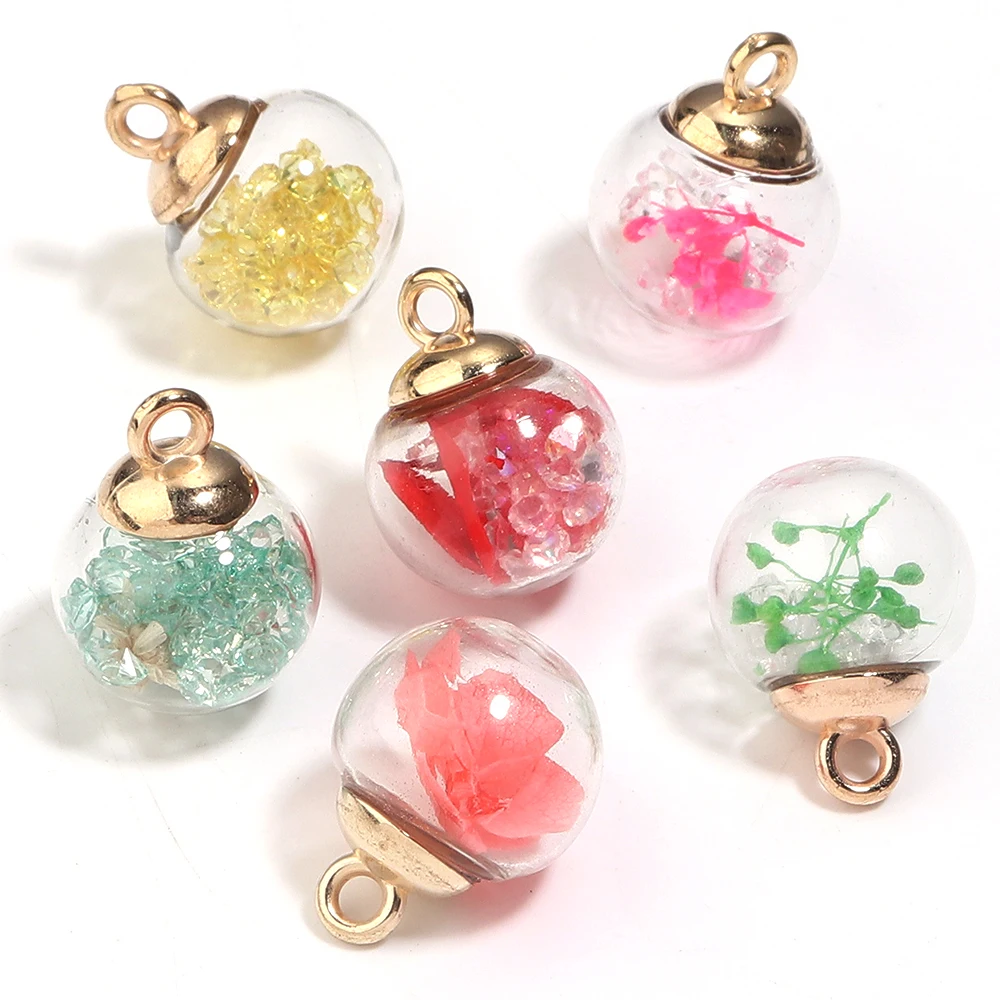 5pcs/pack Transparent Glass Ball Pendant DIY Handmade Ornament Accessories Color Artificial Flowers Glass Ball for Decoration
5pcs/pack Transparent Glass Ball Pendant DIY Handmade Ornament Accessories Color Artificial Flowers Glass Ball for Decoration