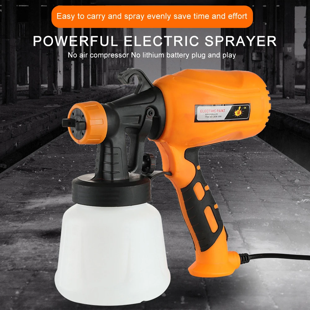 500W Electric Spray Gun 900ml HVLP Household Paint Sprayer Flow Control Easy Spraying Portable Emulsion Paint Spray Gun
500W Electric Spray Gun 900ml HVLP Household Paint Sprayer Flow Control Easy Spraying Portable Emulsion Paint Spray Gun