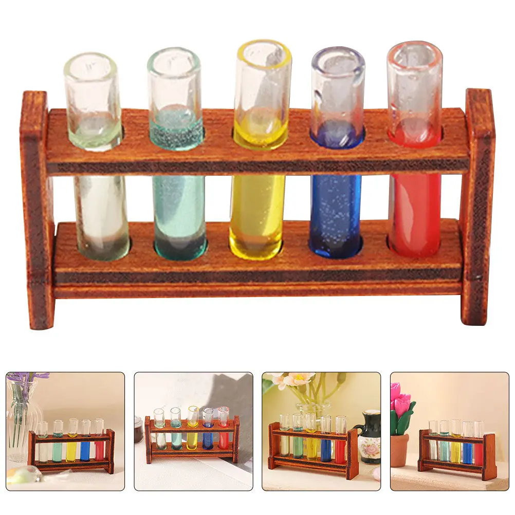 1Set Mini Test Tubes Rack Wooden Colorful Mini House Accessories Compact Simulation Laboratory Equipment for Miniature Home
1Set Mini Test Tubes Rack Wooden Colorful Mini House Accessories Compact Simulation Laboratory Equipment for Miniature Home