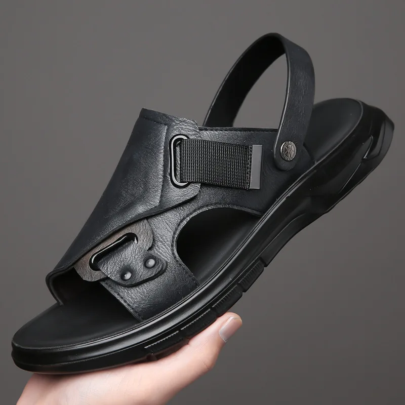Men's Sandals Soft Sole Casual Shoes 2025 New Outdoor Non-slip Men Slippers Comfortable Male Beach Shoes Leather Slip on Sandals
Men's Sandals Soft Sole Casual Shoes 2025 New Outdoor Non-slip Men Slippers Comfortable Male Beach Shoes Leather Slip on Sandals