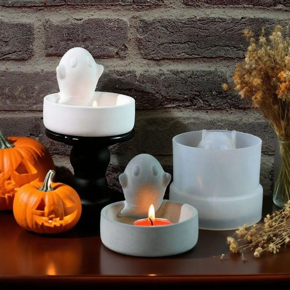 DIY Ghost Candlesticks Silicone Mold Creative Halloween Candle Holder Resin Molds Handmade Crafts Halloween Spooky Mold
DIY Ghost Candlesticks Silicone Mold Creative Halloween Candle Holder Resin Molds Handmade Crafts Halloween Spooky Mold
