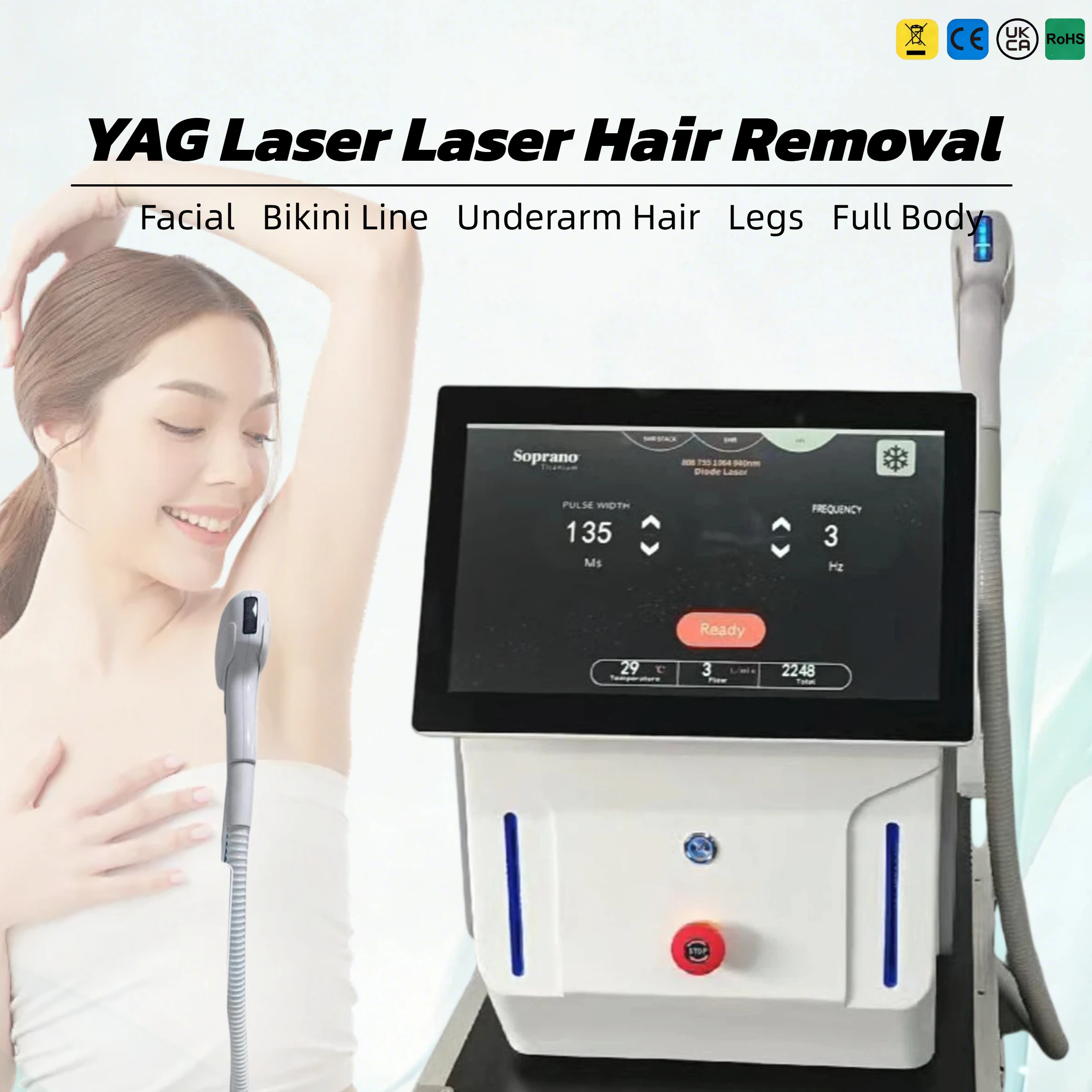 2026 Laser Hair Removal Ice Cooling Painless Permanent Hair Remover for All Skin Types Face Body Bikini At Home Salon CE
2026 Laser Hair Removal Ice Cooling Painless Permanent Hair Remover for All Skin Types Face Body Bikini At Home Salon CE