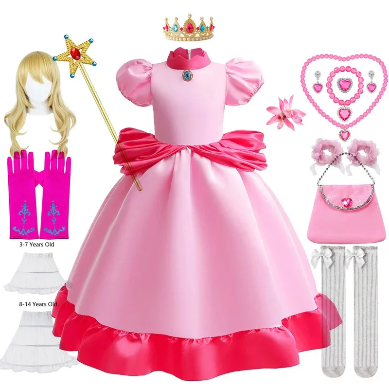 Peach Cosplay Party Dresses for Girls Halloween Costume Children Kids Birthday Carnival Stage Performance Clothes
Peach Cosplay Party Dresses for Girls Halloween Costume Children Kids Birthday Carnival Stage Performance Clothes