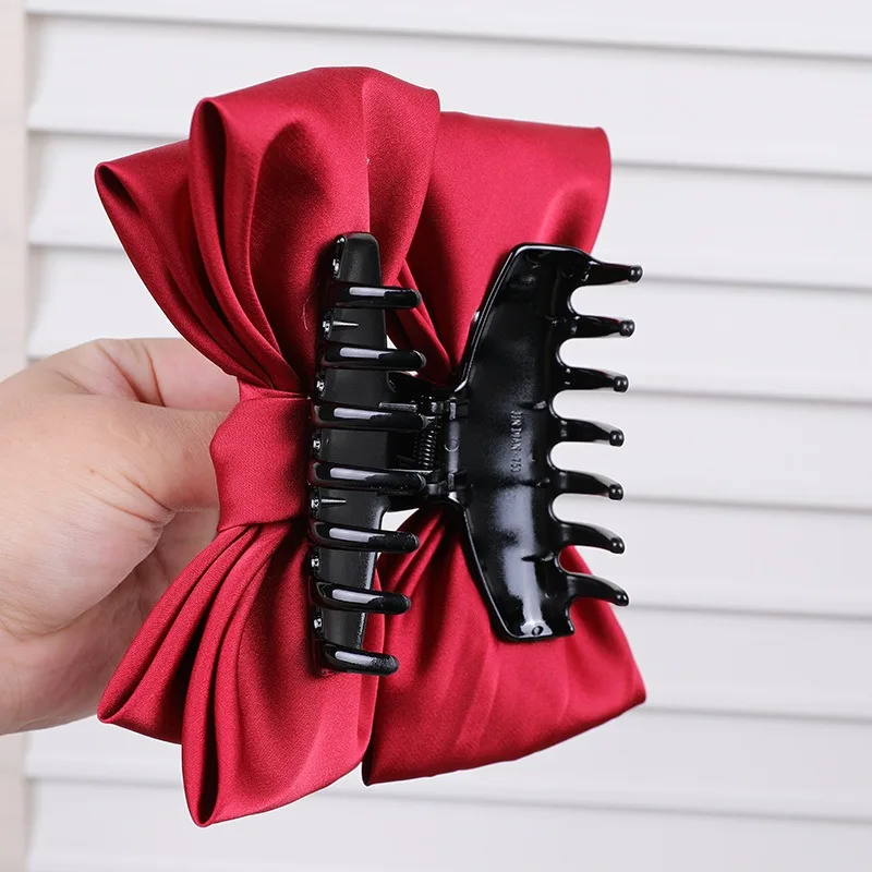 Large crab hair clips accessories for women female fugitive princess grabbing clip red satin double-sided bow princess hair pin
Large crab hair clips accessories for women female fugitive princess grabbing clip red satin double-sided bow princess hair pin