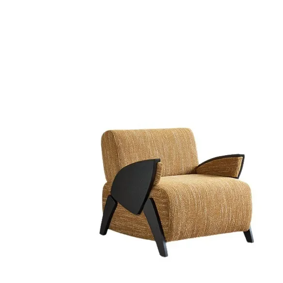 Leisure chair retro yellow, sofa chair, antique style on the balcony of the living room, solid wood sofa chair
Leisure chair retro yellow, sofa chair, antique style on the balcony of the living room, solid wood sofa chair