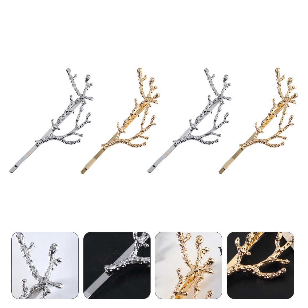 4pcs Metal Hair Clips Alloy Leaves Design Fashionable Headdress Durable Elegant Hairpin Party Wedding Costume for Women
4pcs Metal Hair Clips Alloy Leaves Design Fashionable Headdress Durable Elegant Hairpin Party Wedding Costume for Women