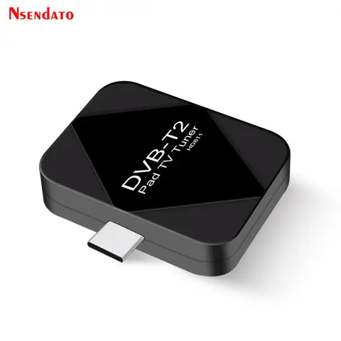 USB Type C DVB T2 DVBT2 Pad Mobile TV Tuner Receiver Type C DVB-T2 Pad TV Tuner Stick With Antenna For Android Smartphone