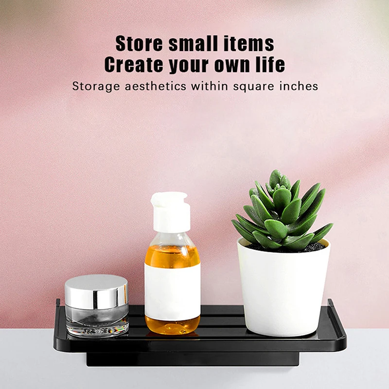 No Punching Bathroom Organization ABS Bathroom Shelf Storage Rack Black Shelves Wall Holder Shower Basket Phone Storage
No Punching Bathroom Organization ABS Bathroom Shelf Storage Rack Black Shelves Wall Holder Shower Basket Phone Storage