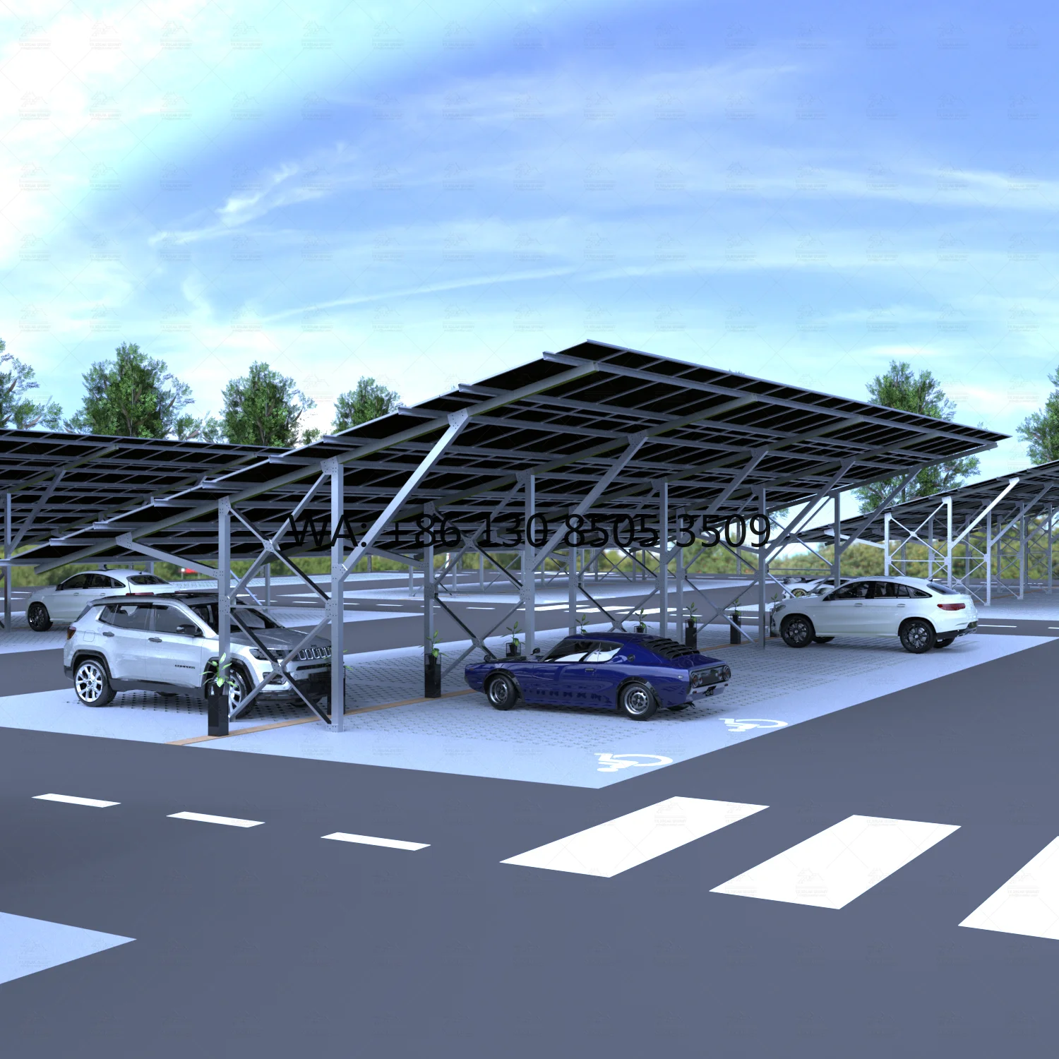 Factory OEM Customised 100kw Carbon Steel Pv Waterproof Solar Carport Mounting System Natural Silver 60m/s Wind Load 12-Year
Factory OEM Customised 100kw Carbon Steel Pv Waterproof Solar Carport Mounting System Natural Silver 60m/s Wind Load 12-Year