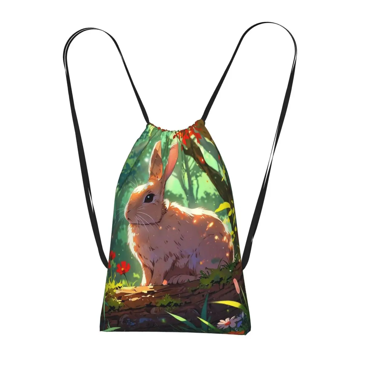 Rabbit In The Forest Anime Backpacks Casual Drawstring Bags Shoes Bag Book Bags for Travel School
Rabbit In The Forest Anime Backpacks Casual Drawstring Bags Shoes Bag Book Bags for Travel School